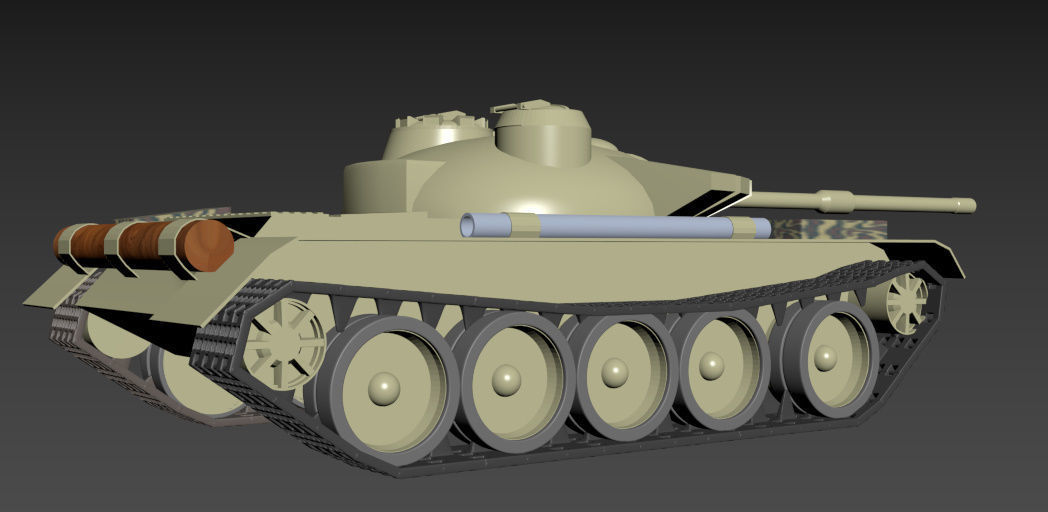 t-72 B tank 3D model_3