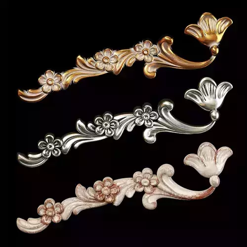 Classic carved 090 3D model