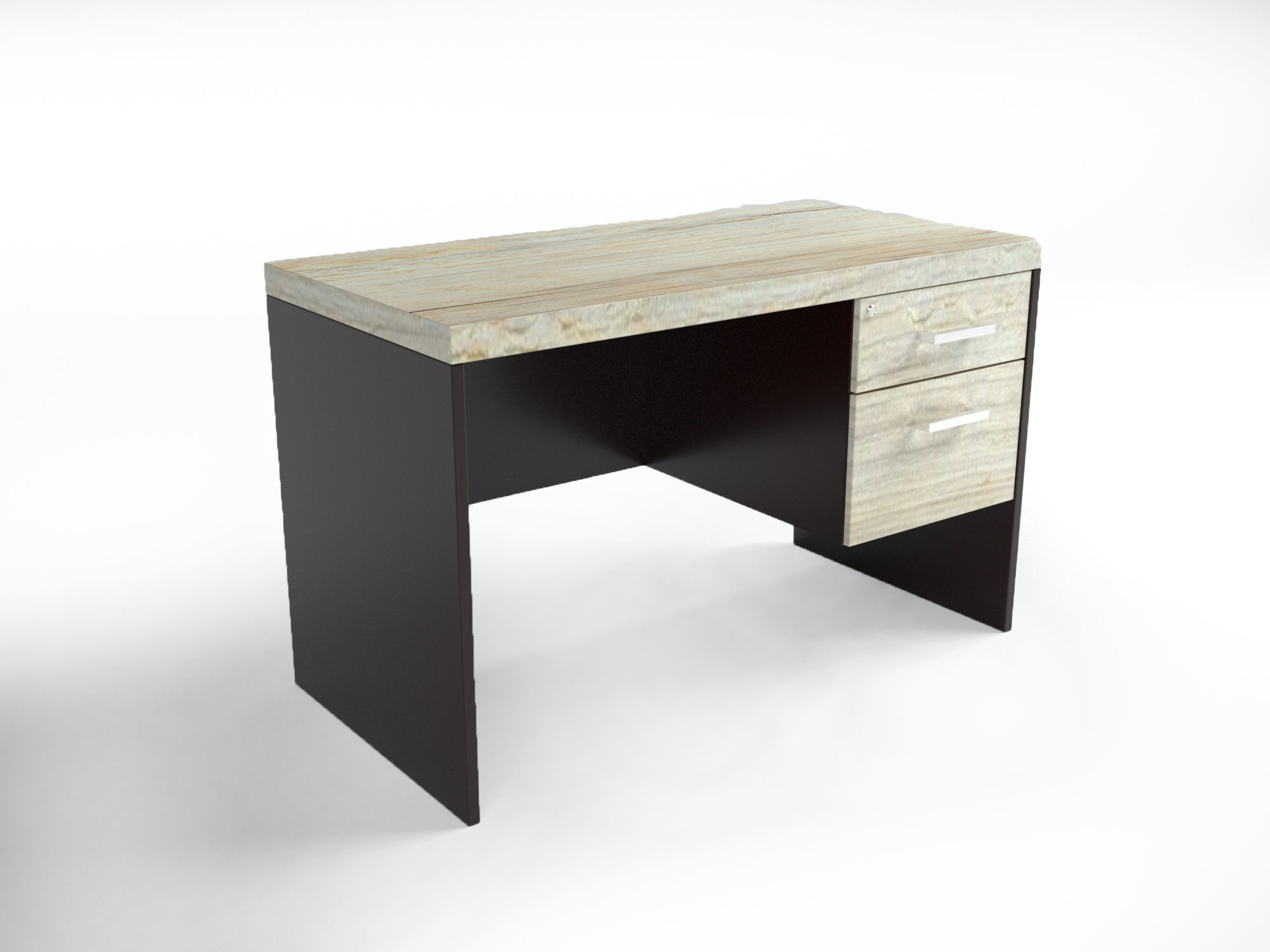 Desk for office 3D model_1