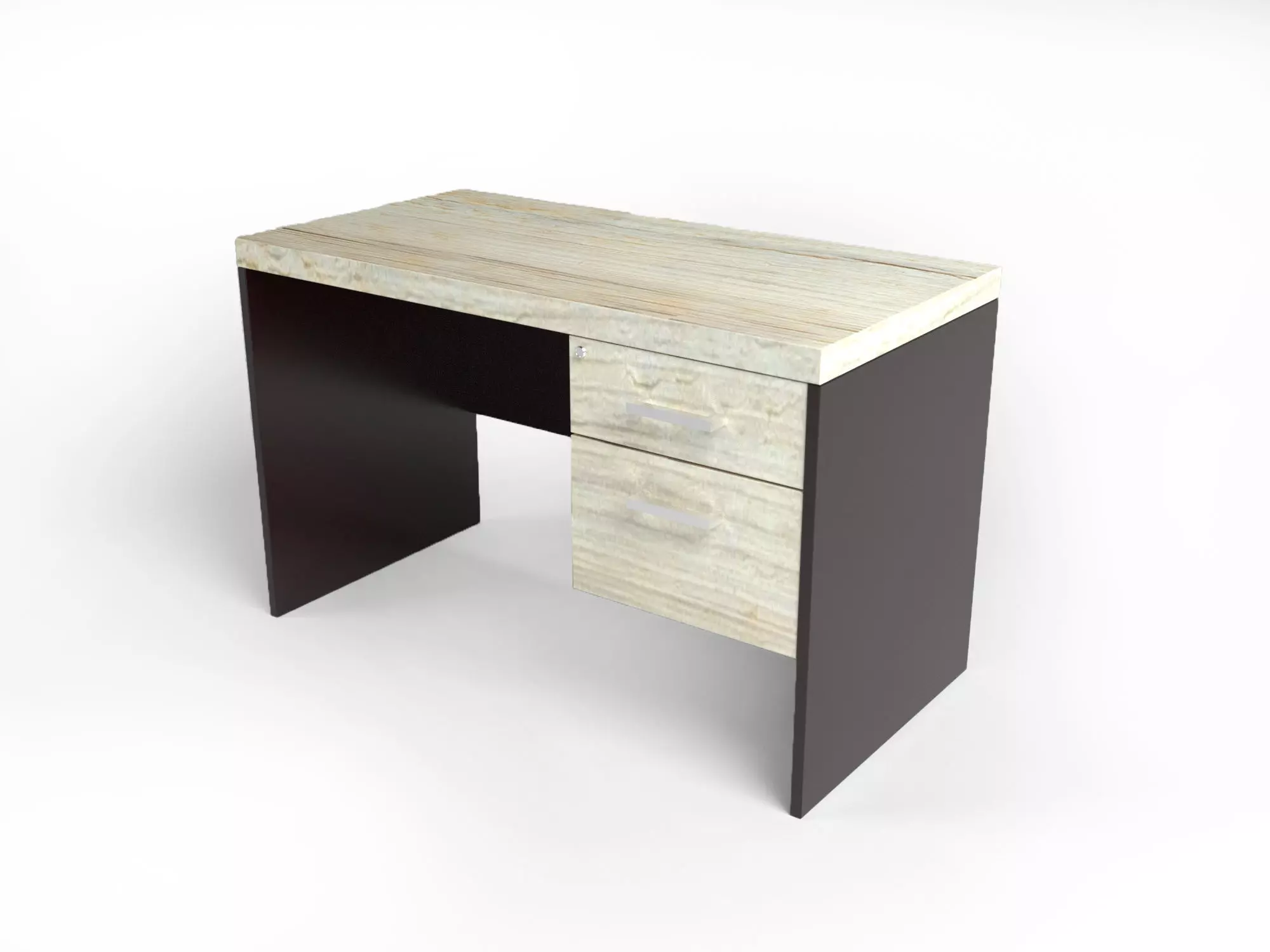Desk for office 3D model_0