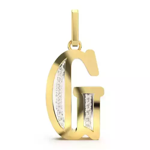 G SCRIPT DIAMOND PENDANT 3D print model