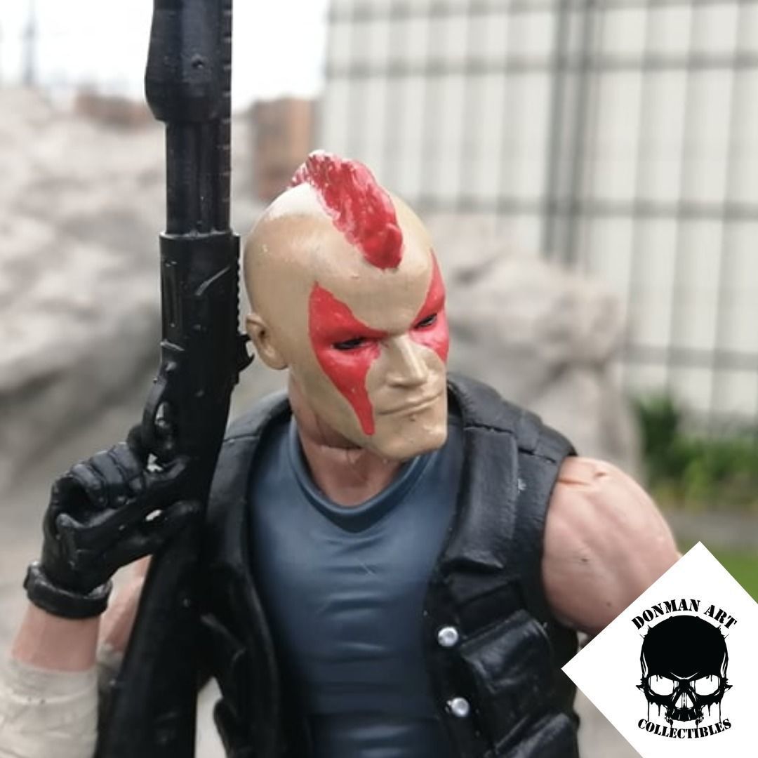 The Punk Head for 6 inch action figures 3D print model_2