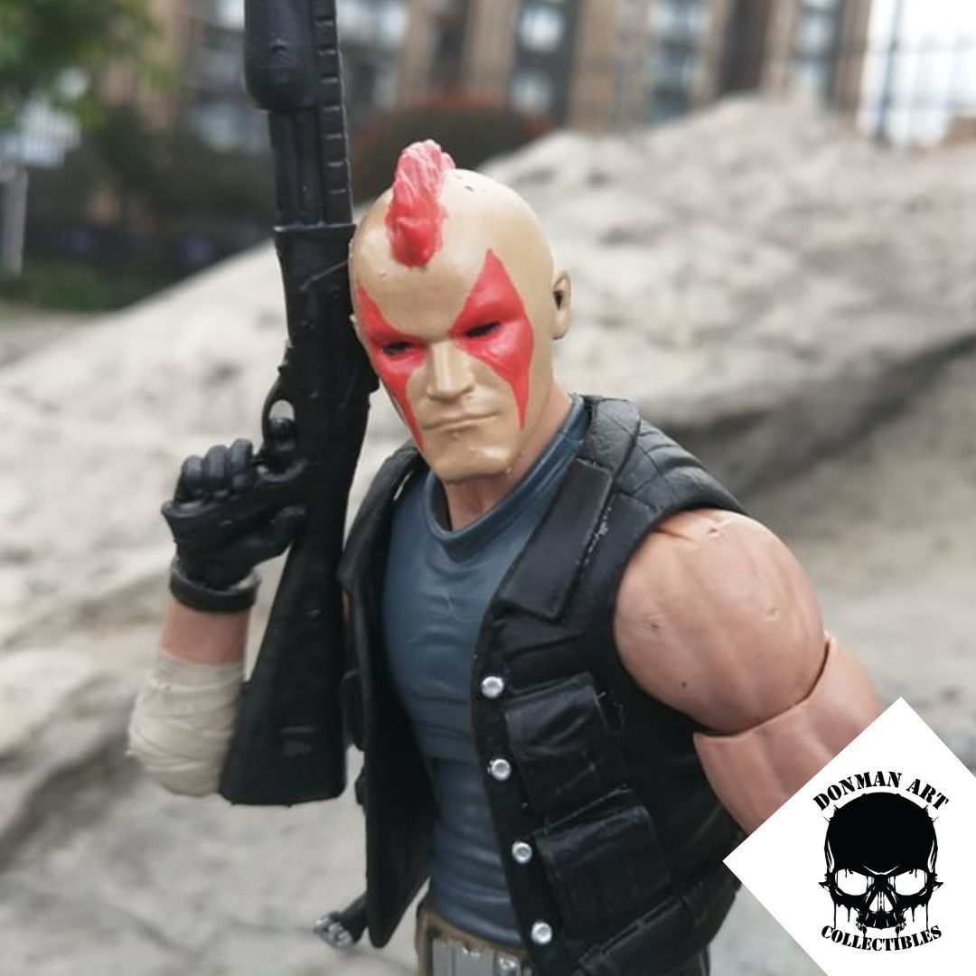 The Punk Head for 6 inch action figures 3D print model_3