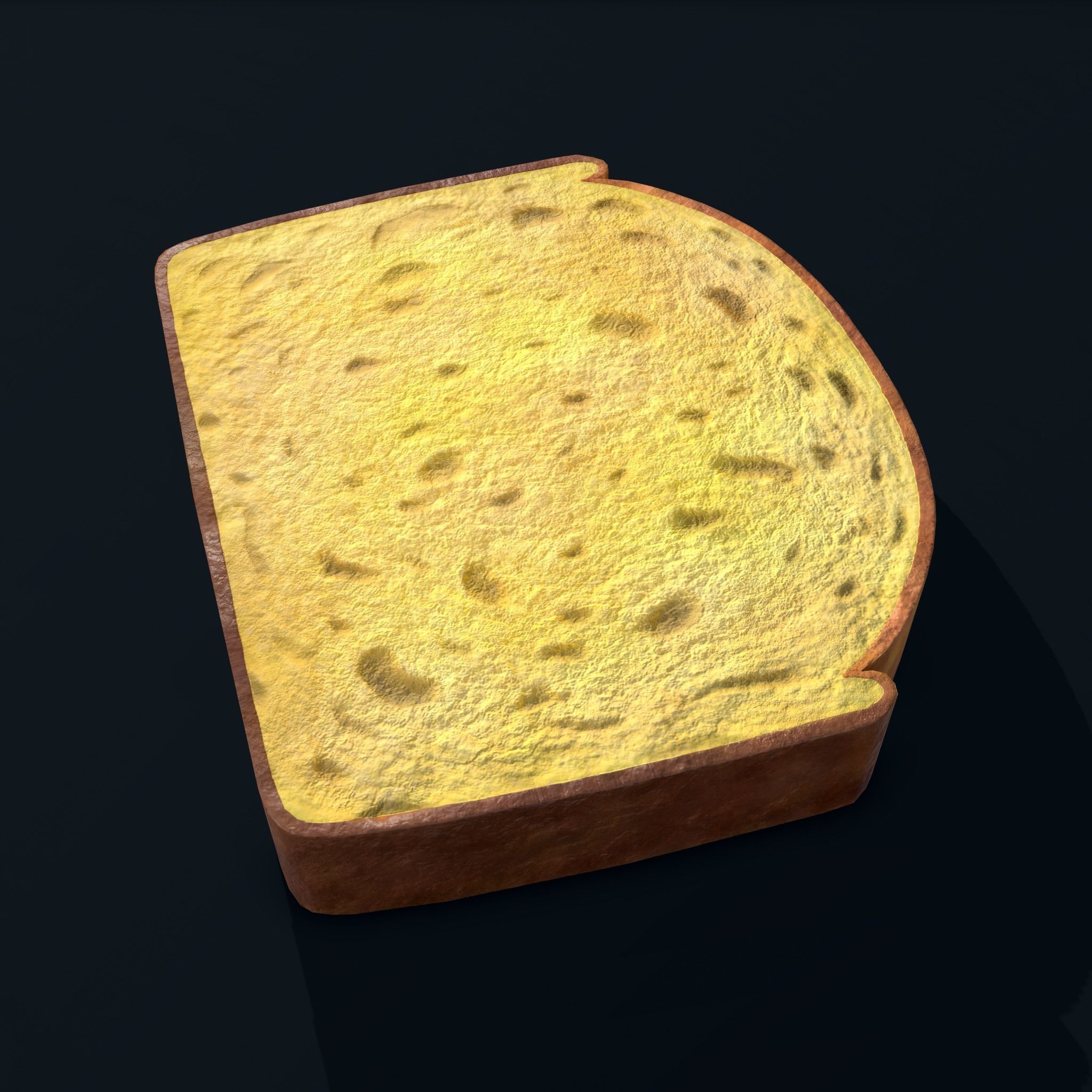 Pound Cake Free low-poly 3D model_7