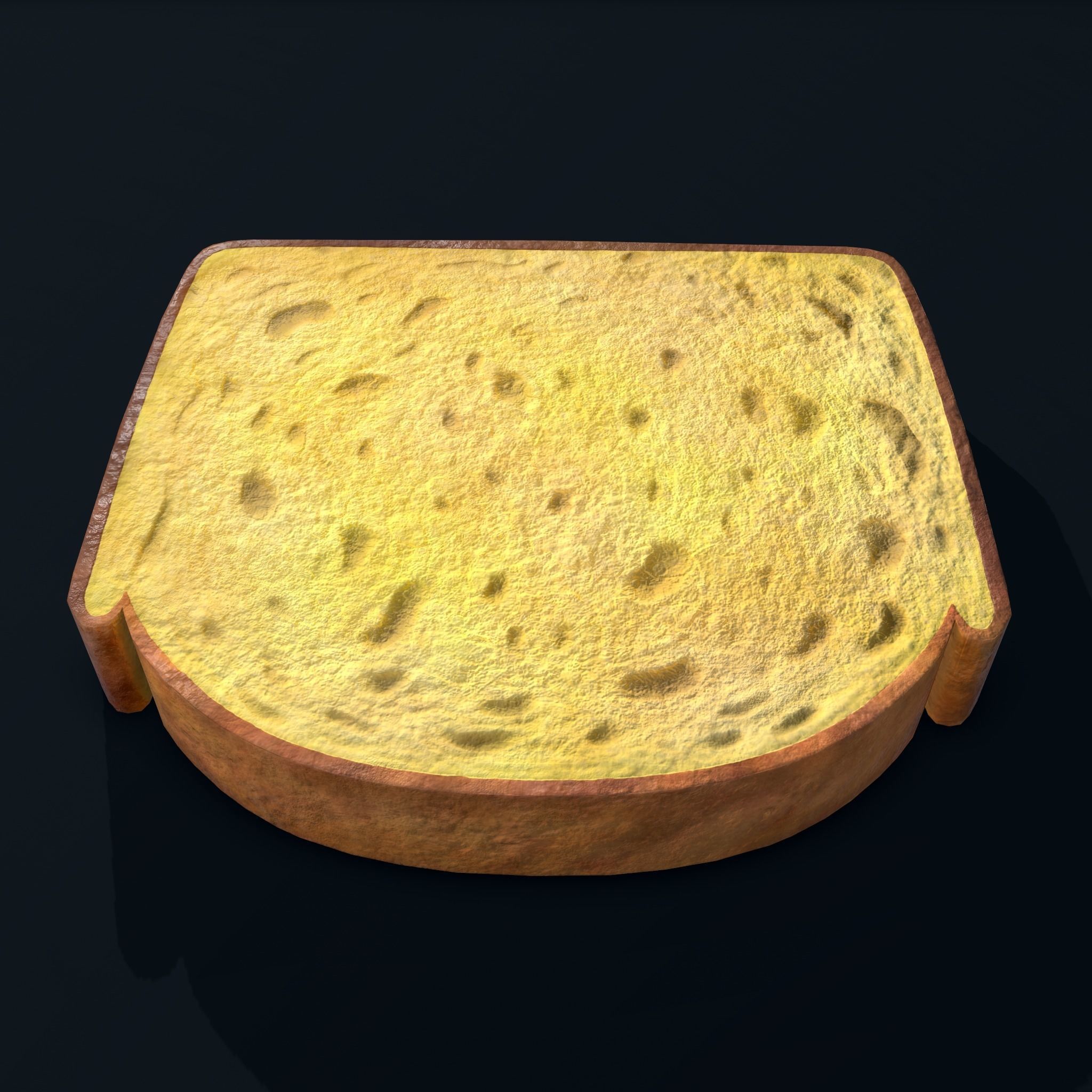 Pound Cake Free low-poly 3D model_4