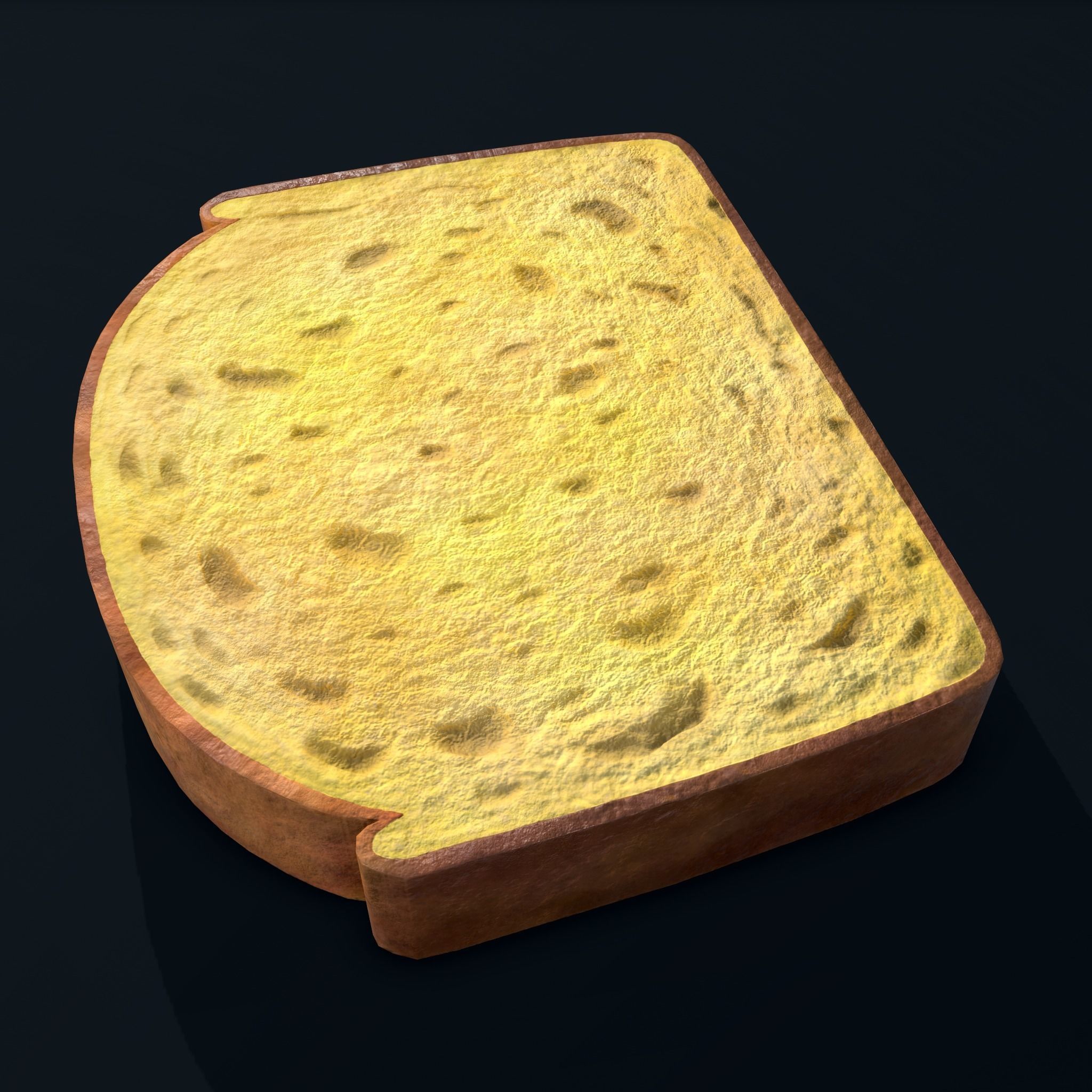 Pound Cake Free low-poly 3D model_2