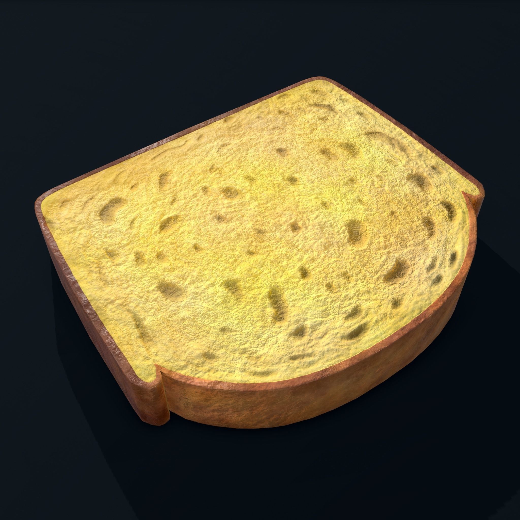 Pound Cake Free low-poly 3D model_5