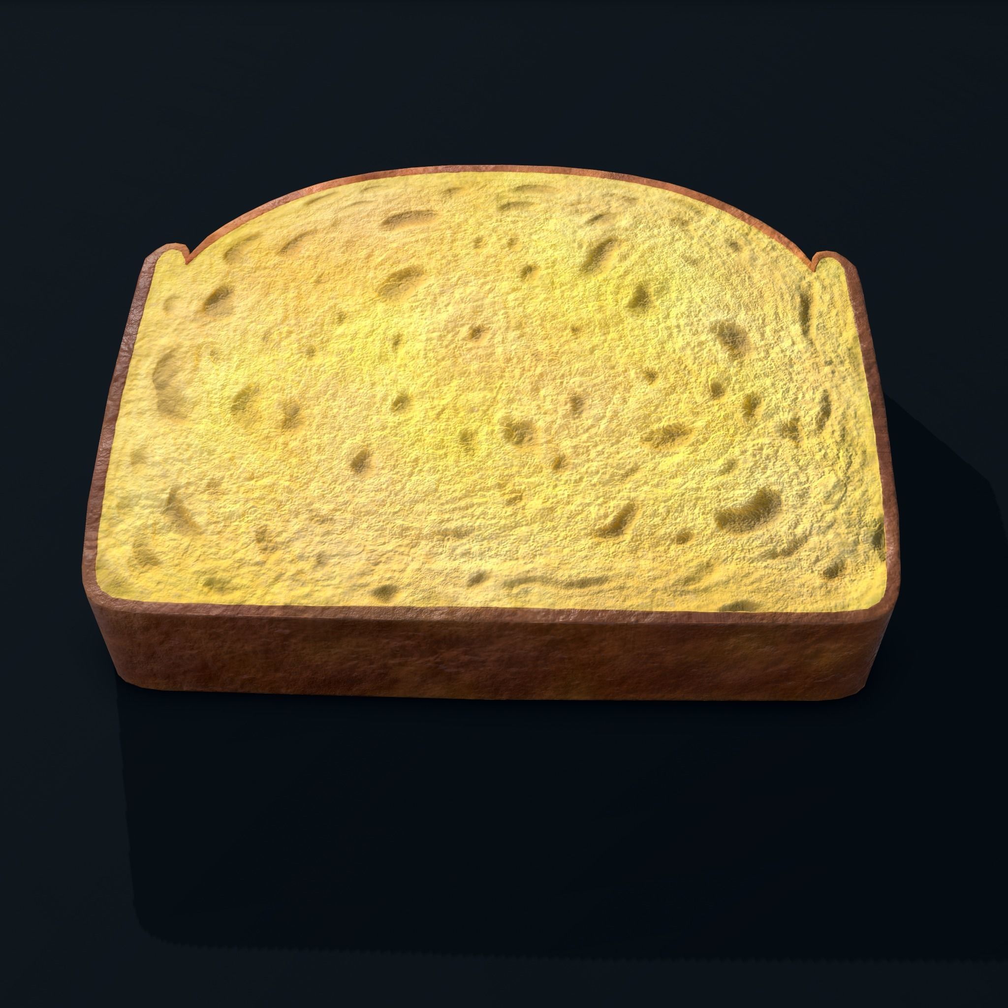 Pound Cake Free low-poly 3D model_9