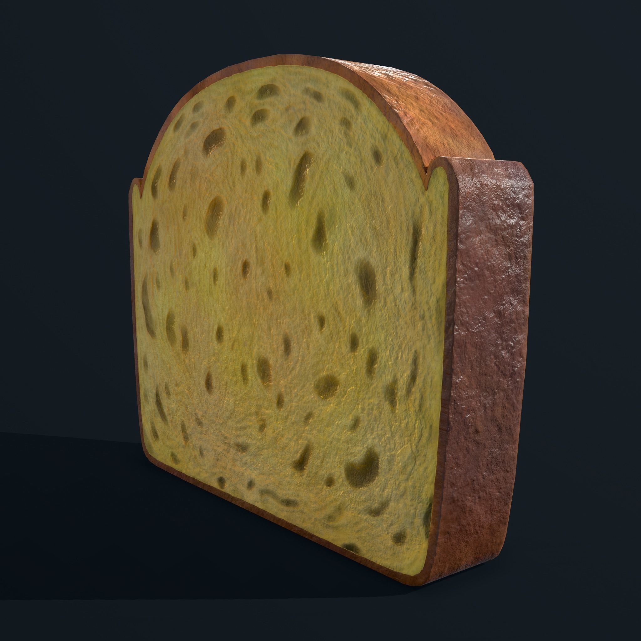 Pound Cake Free low-poly 3D model_14