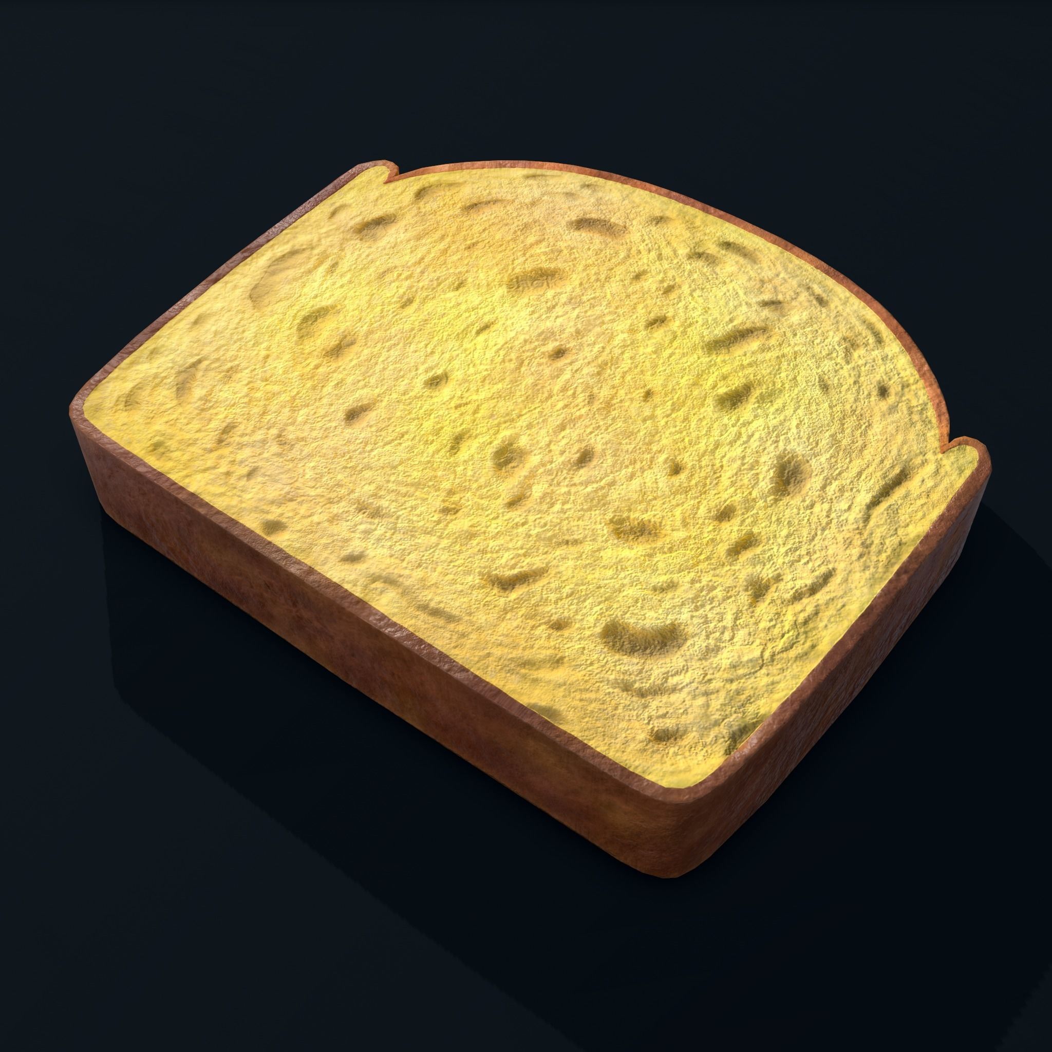 Pound Cake Free low-poly 3D model_8