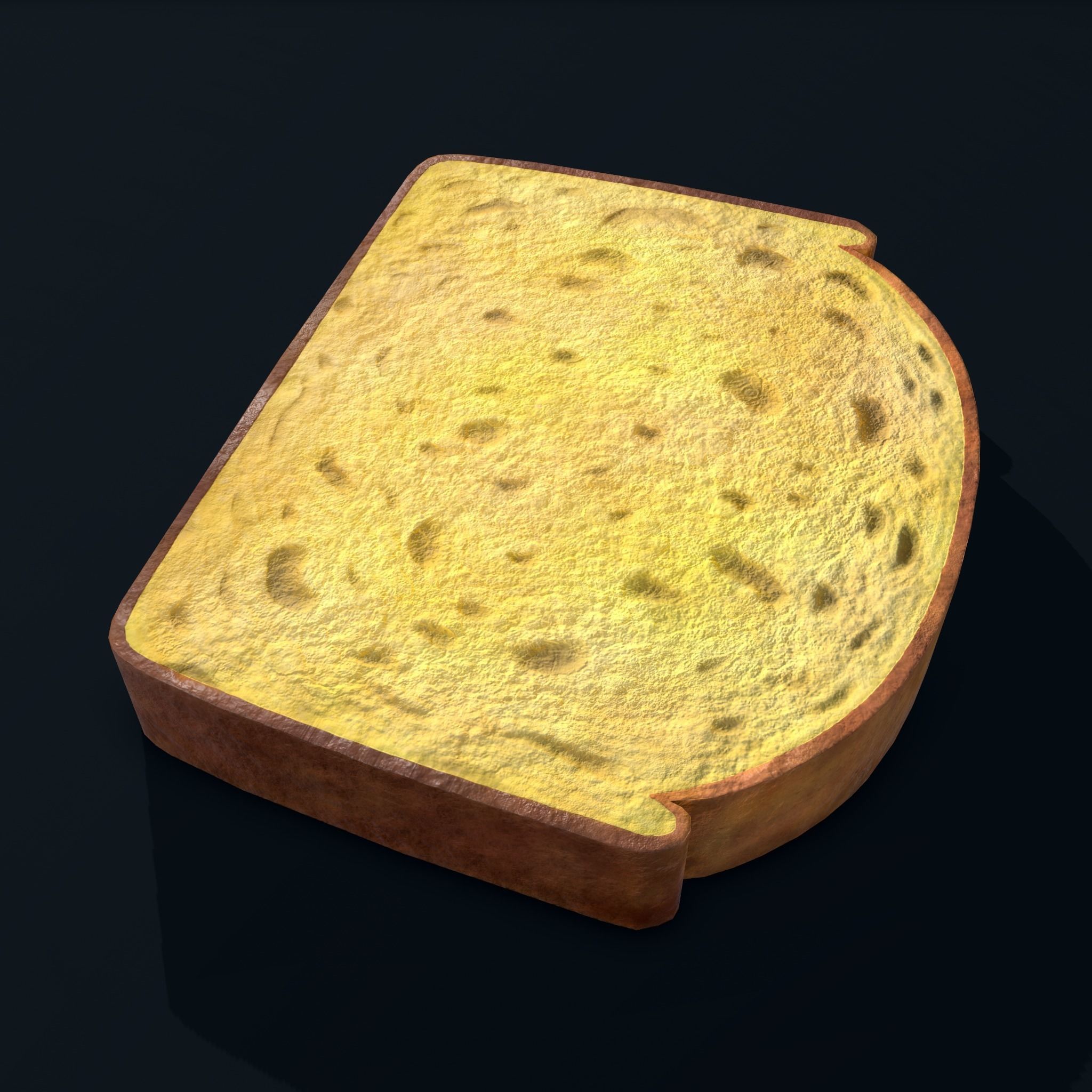 Pound Cake Free low-poly 3D model_6