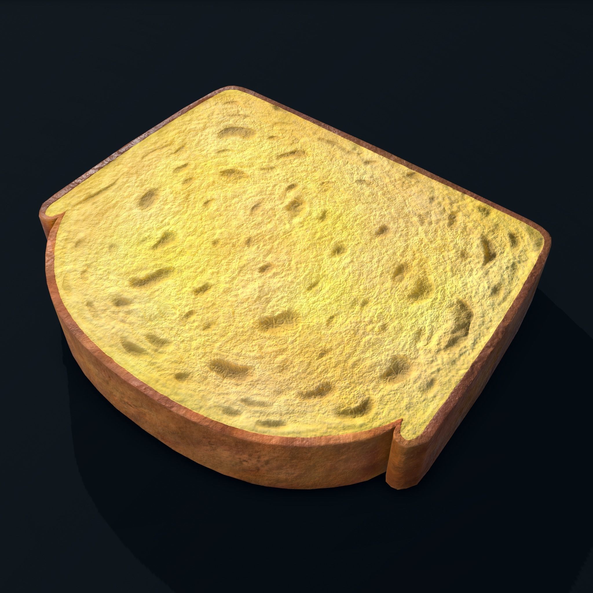 Pound Cake Free low-poly 3D model_3
