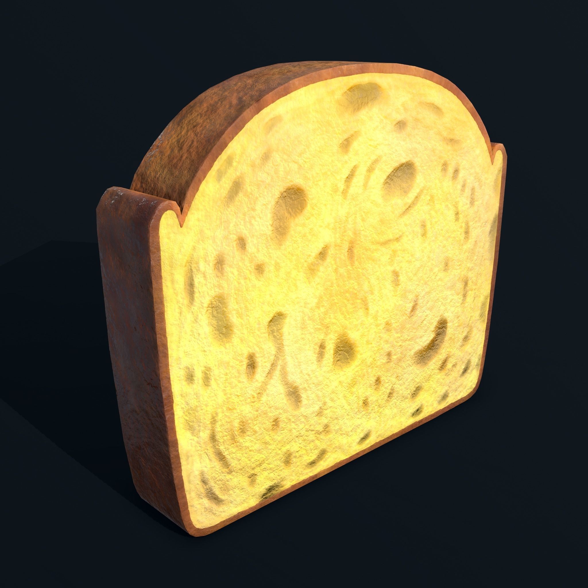 Pound Cake Free low-poly 3D model_12