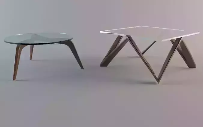 table with glass top and metal legs
