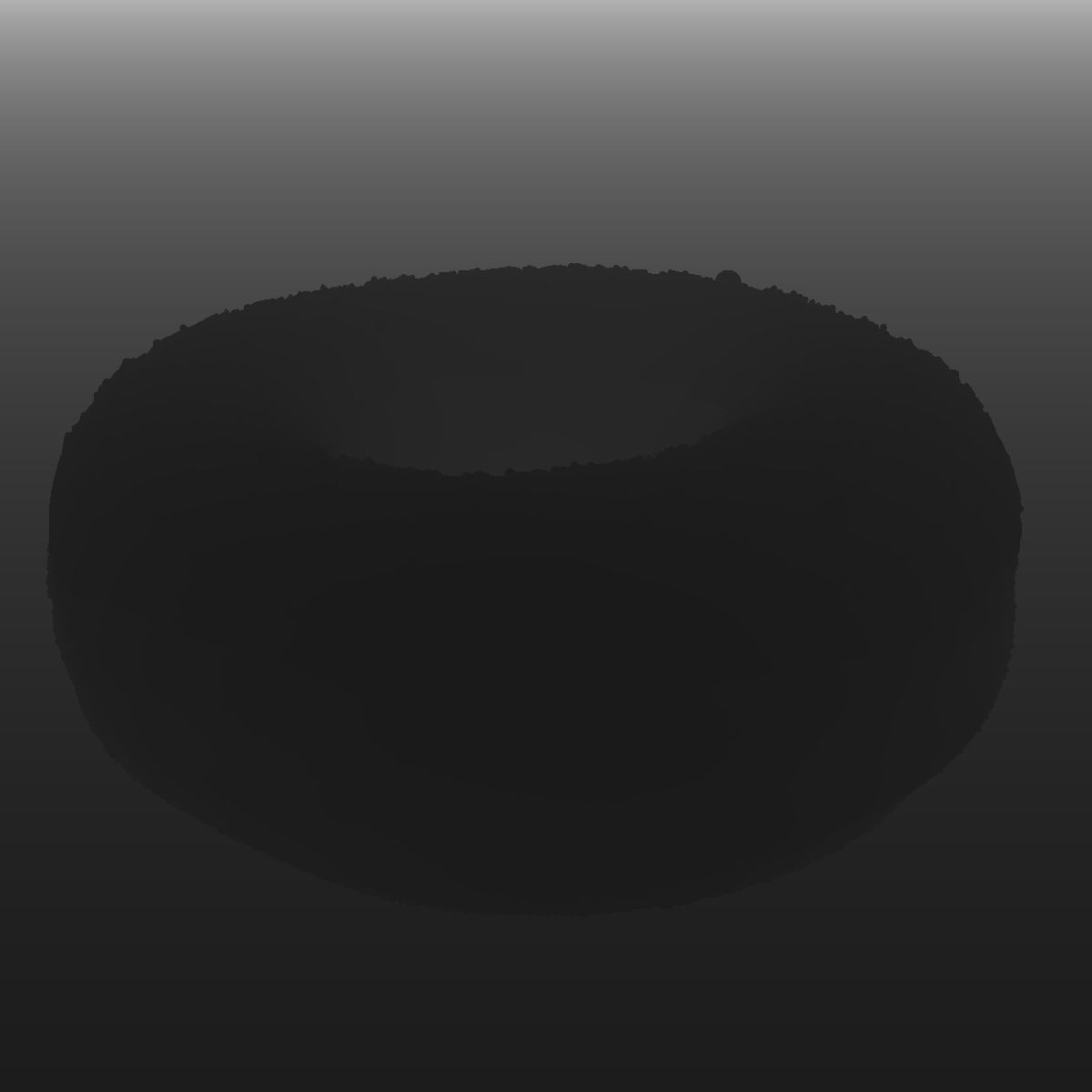 Donut with sprinkles 3D model_3