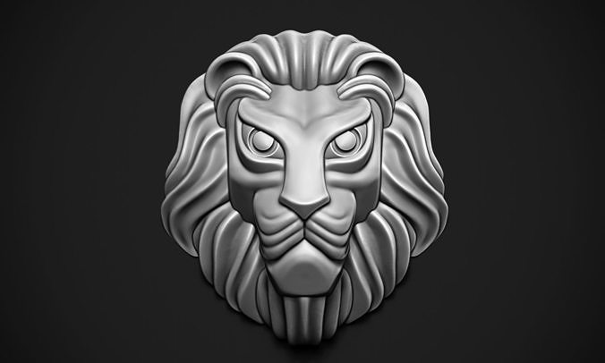 Lion Head Free 3D print model