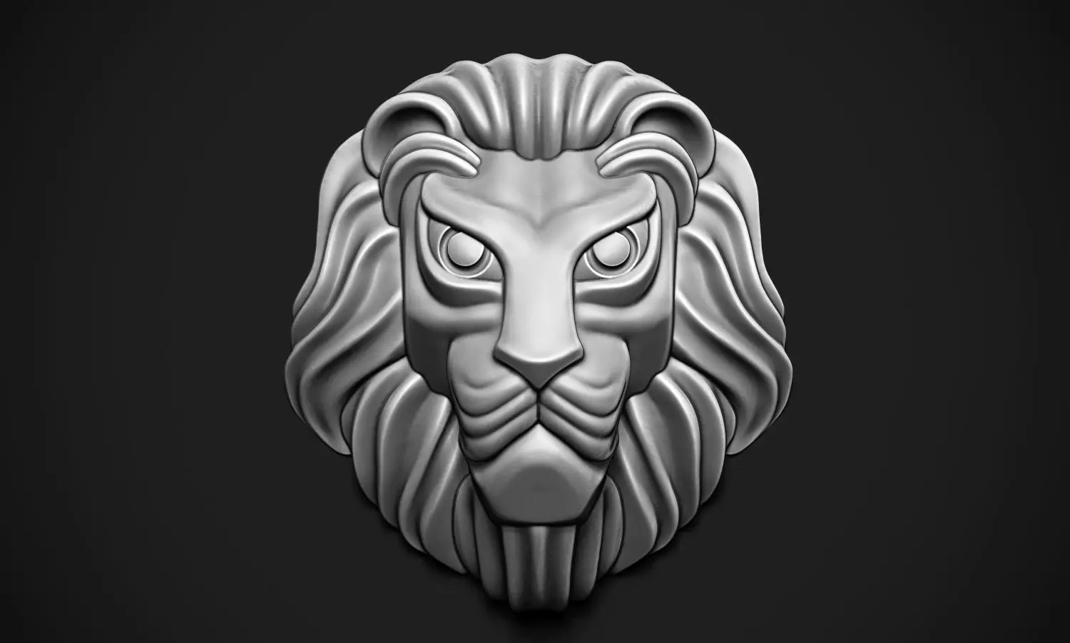 Lion Head Free 3D print model