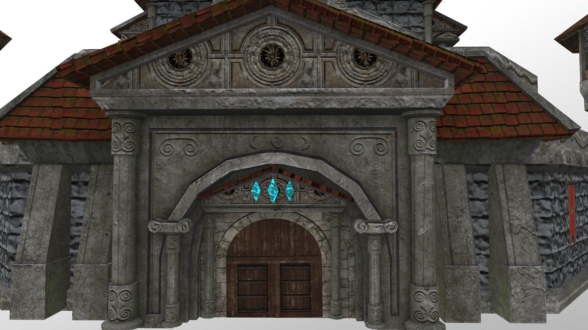  Medieval Castle Level 20 3D model_8