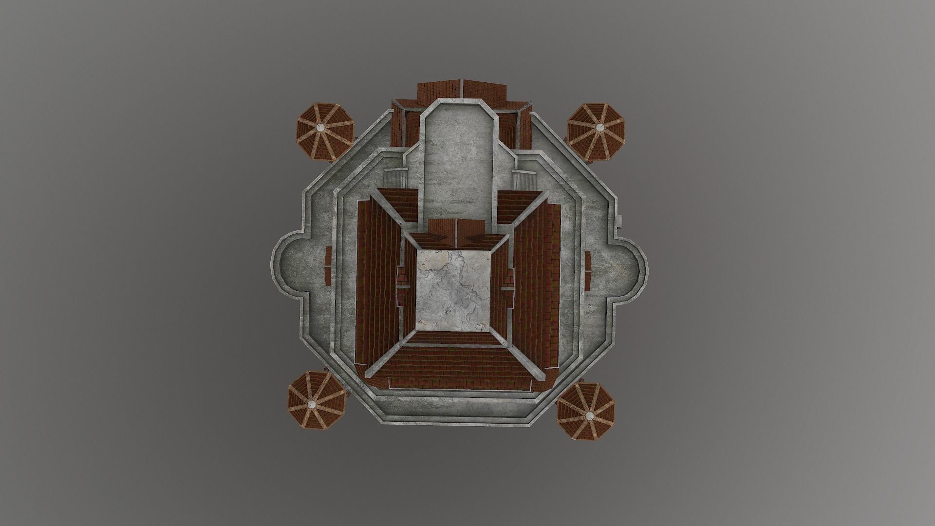  Medieval Castle Level 20 3D model_23
