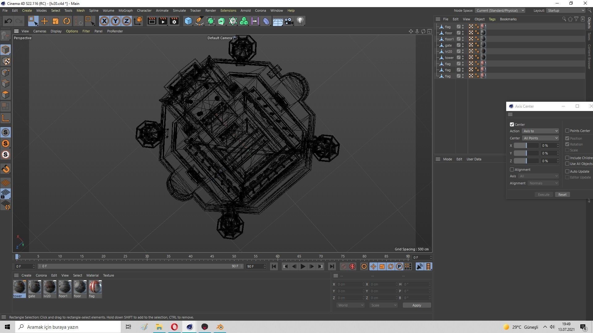  Medieval Castle Level 20 3D model_50