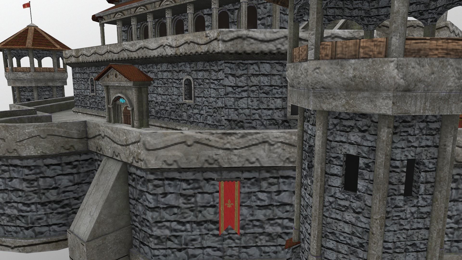 Medieval Castle Level 20 3D model_13