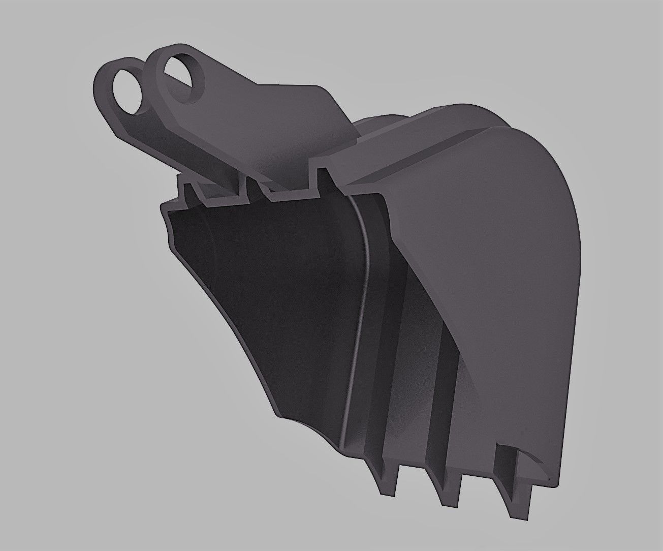 Mini Excavator 3D model_4