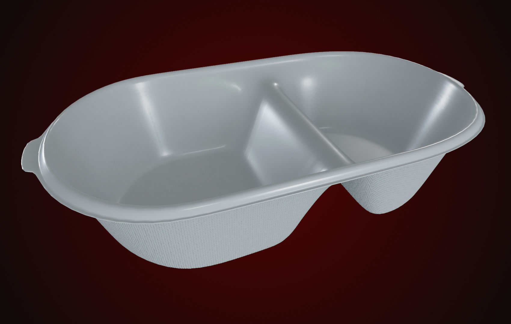 Styrofoam Disposable - Food Container 3D model_4