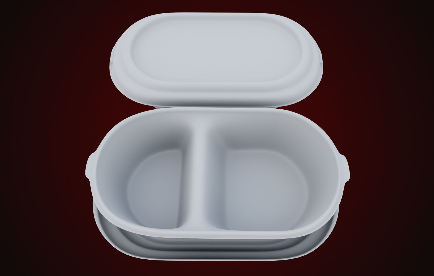 Styrofoam Disposable - Food Container 3D model_36
