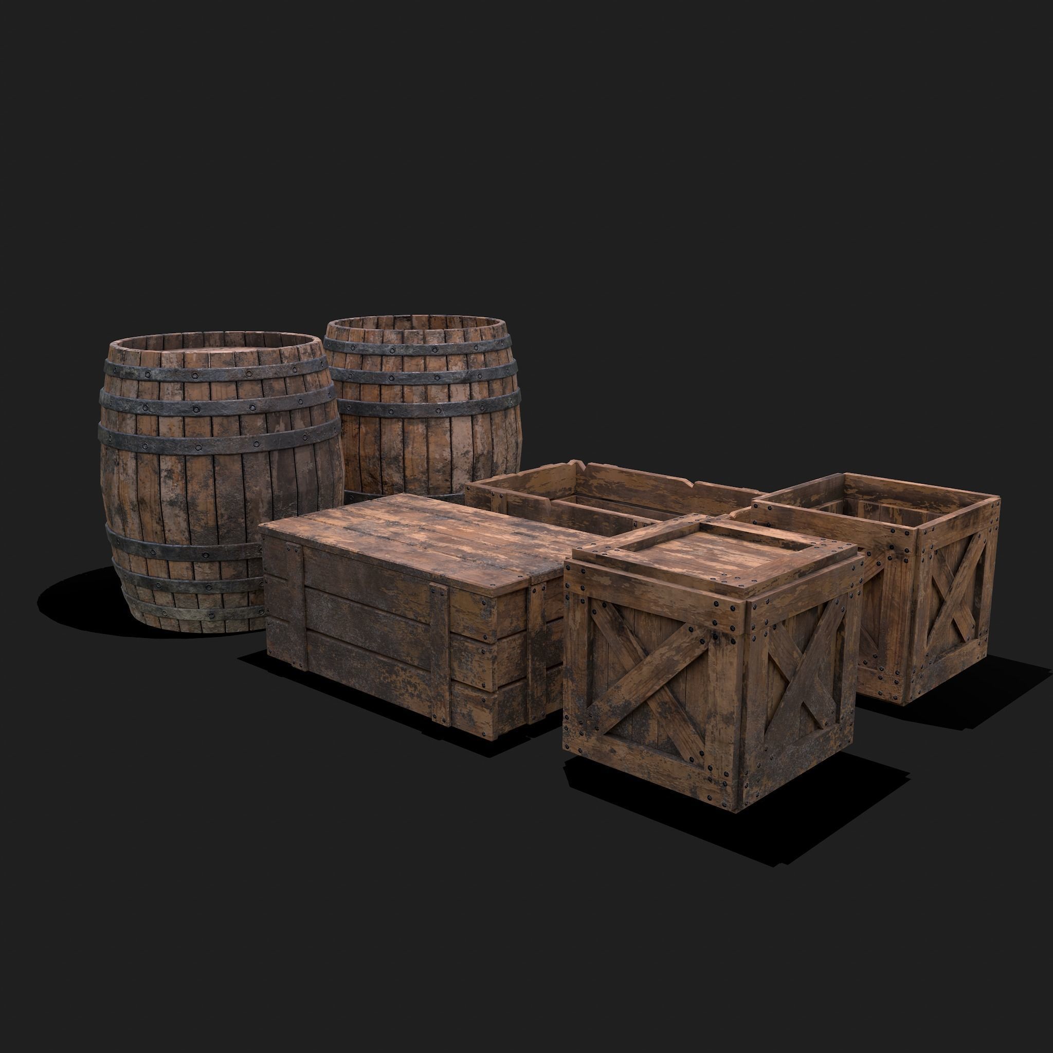 Medieval Exterior Decor 3D Model Collection_55