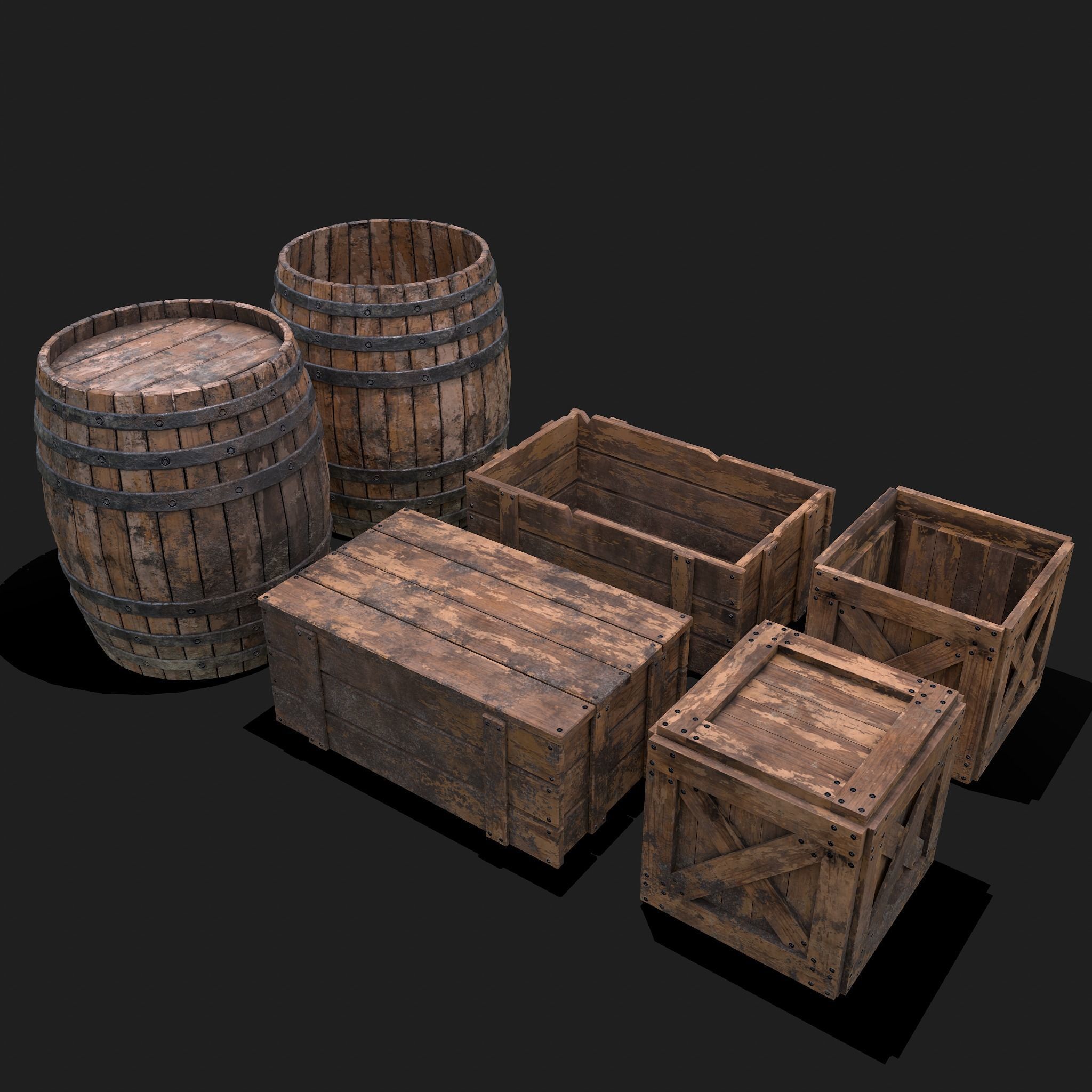 Medieval Exterior Decor 3D Model Collection_60