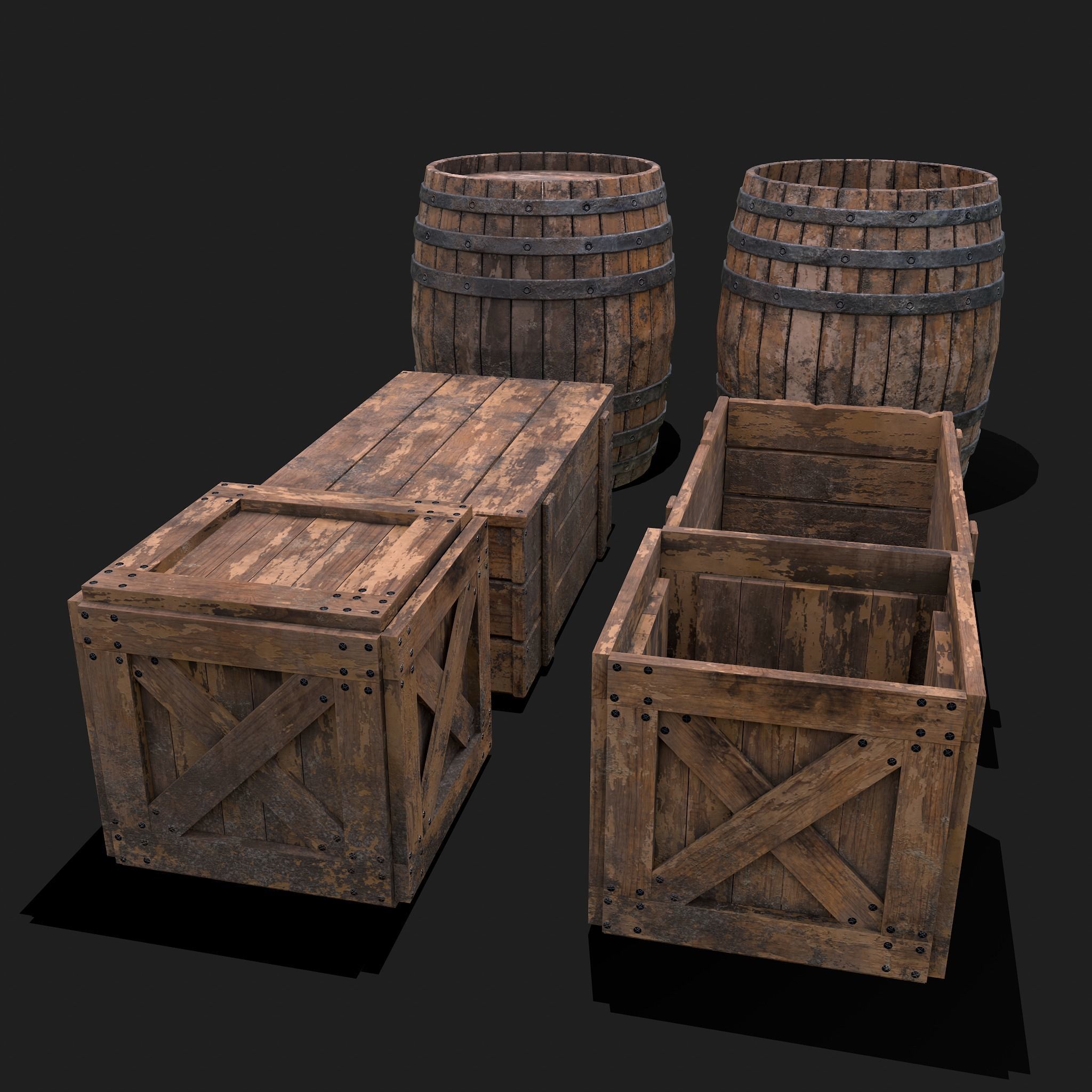 Medieval Exterior Decor 3D Model Collection_53
