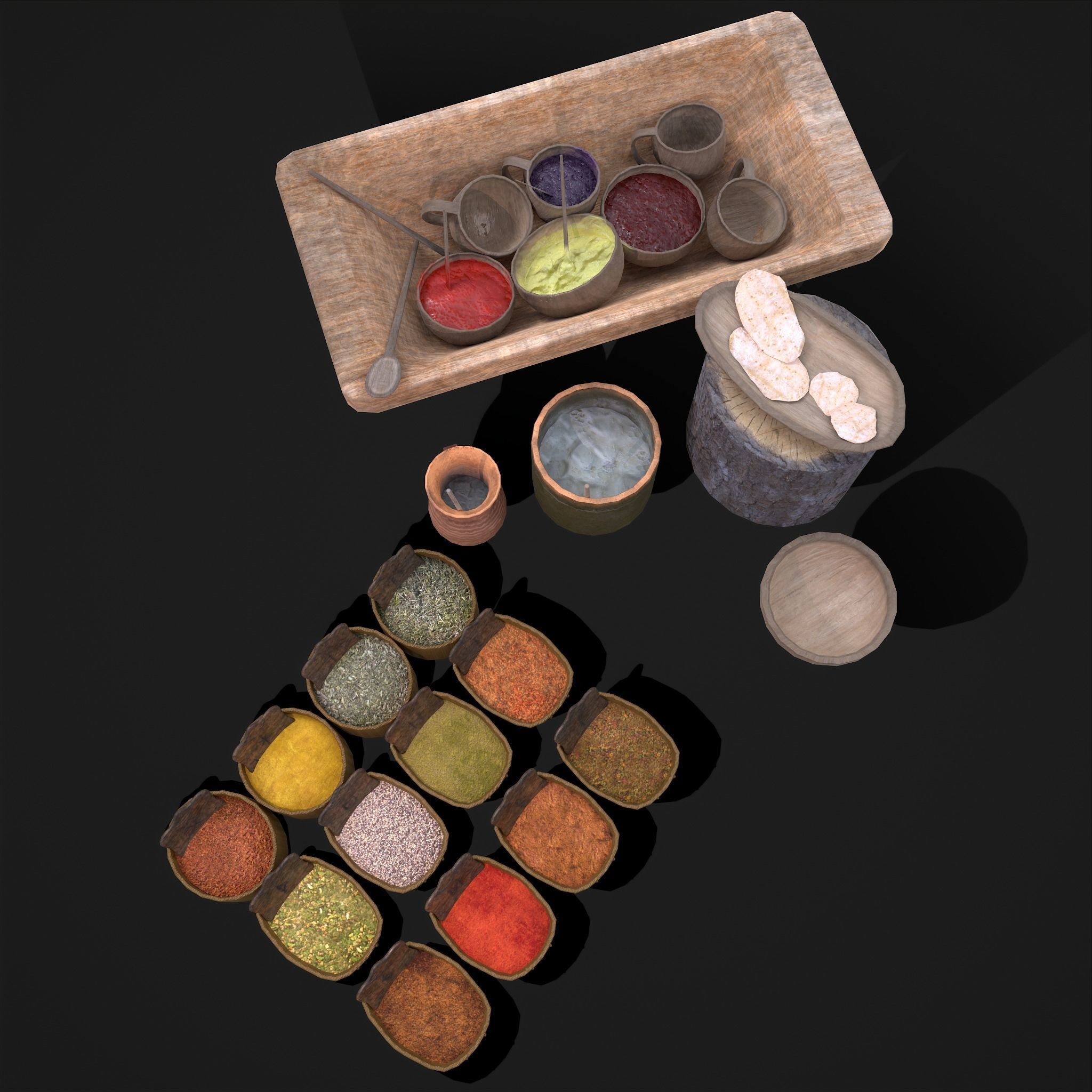 Medieval Exterior Decor 3D Model Collection_28