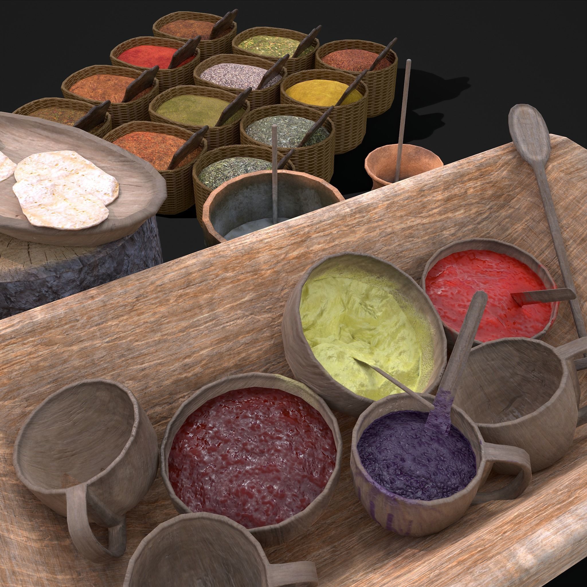 Medieval Exterior Decor 3D Model Collection_36