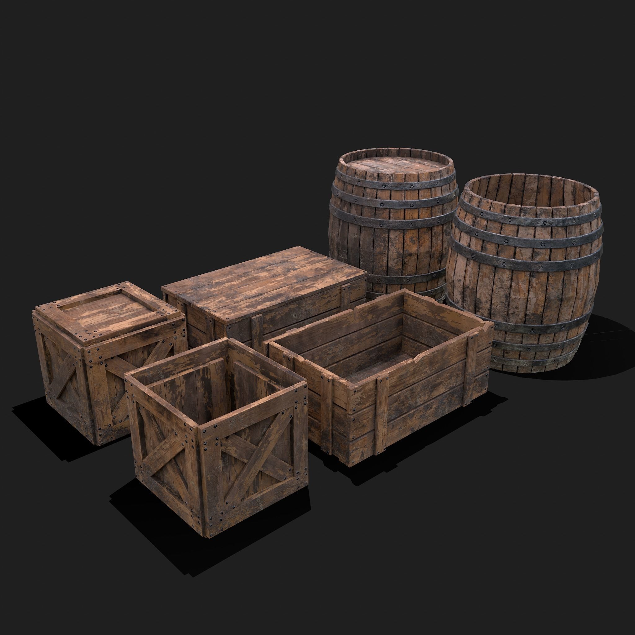 Medieval Exterior Decor 3D Model Collection_58