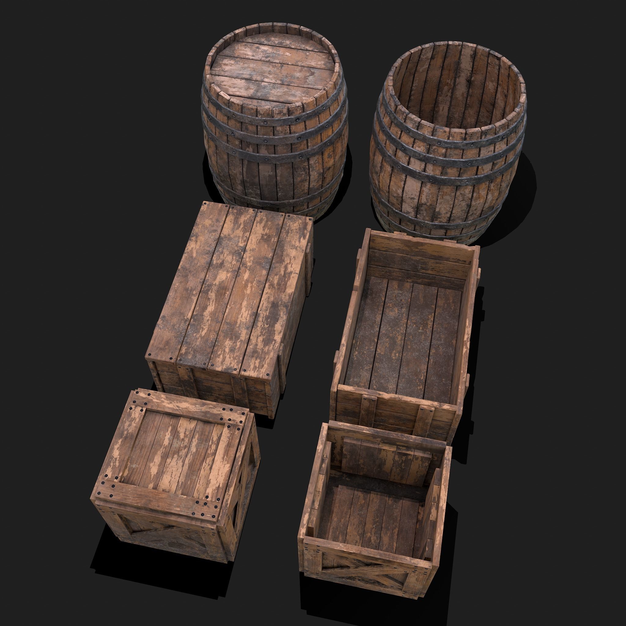 Medieval Exterior Decor 3D Model Collection_54