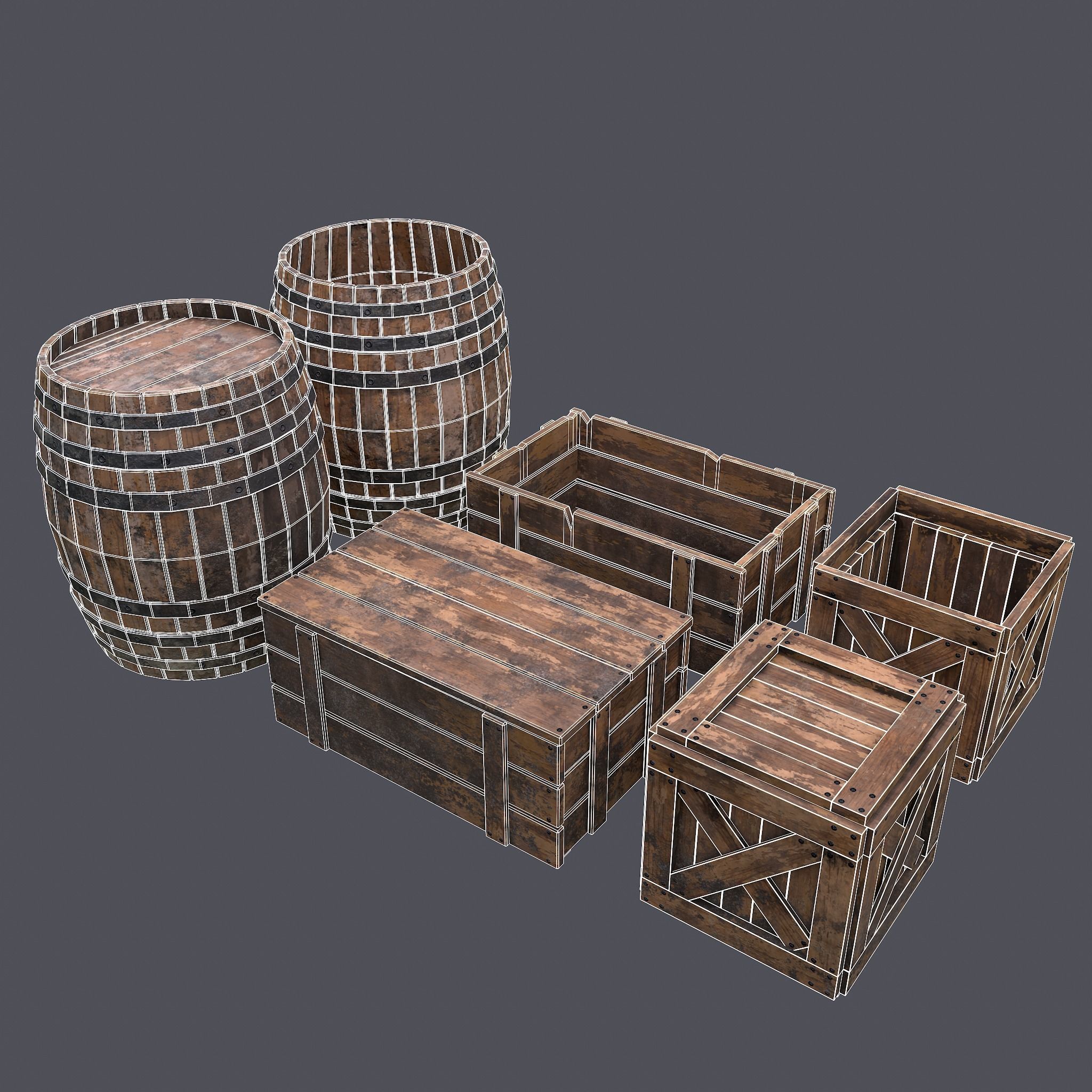 Medieval Exterior Decor 3D Model Collection_52