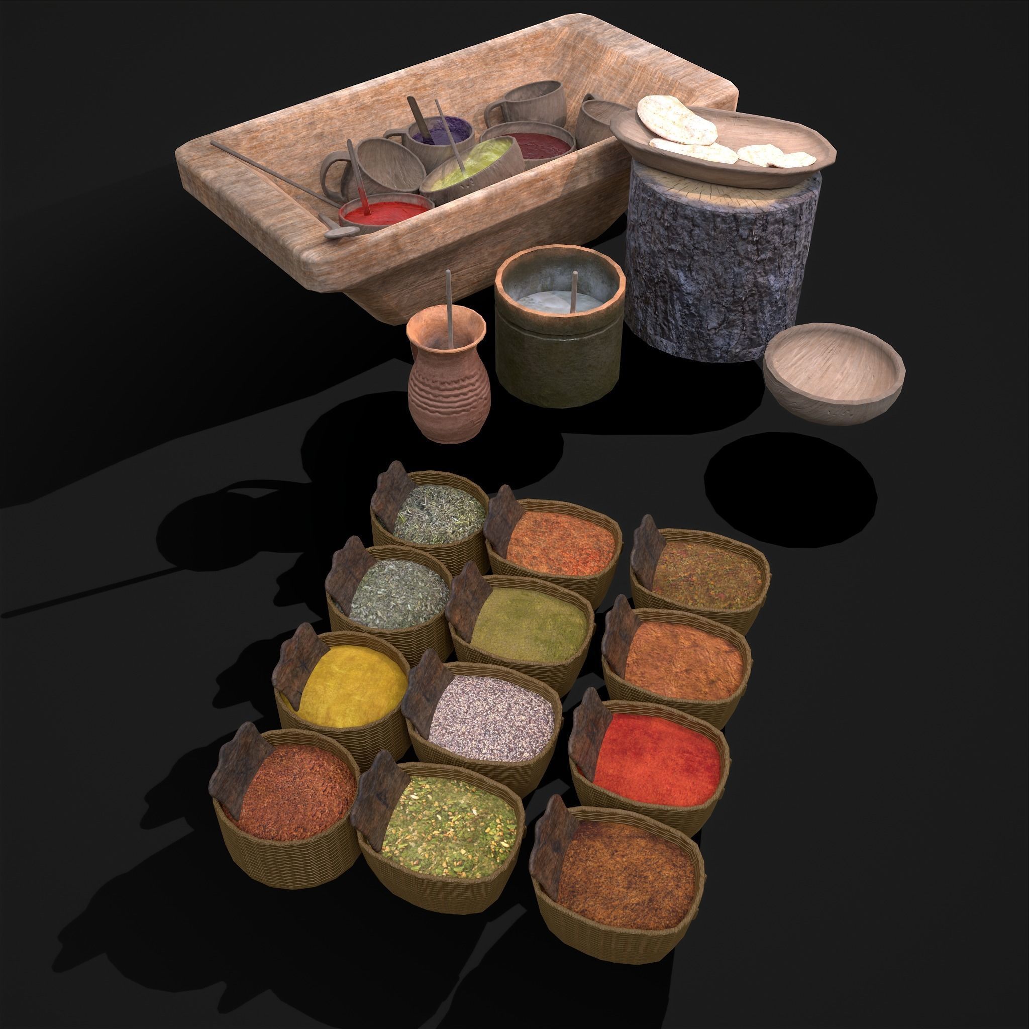 Medieval Exterior Decor 3D Model Collection_25
