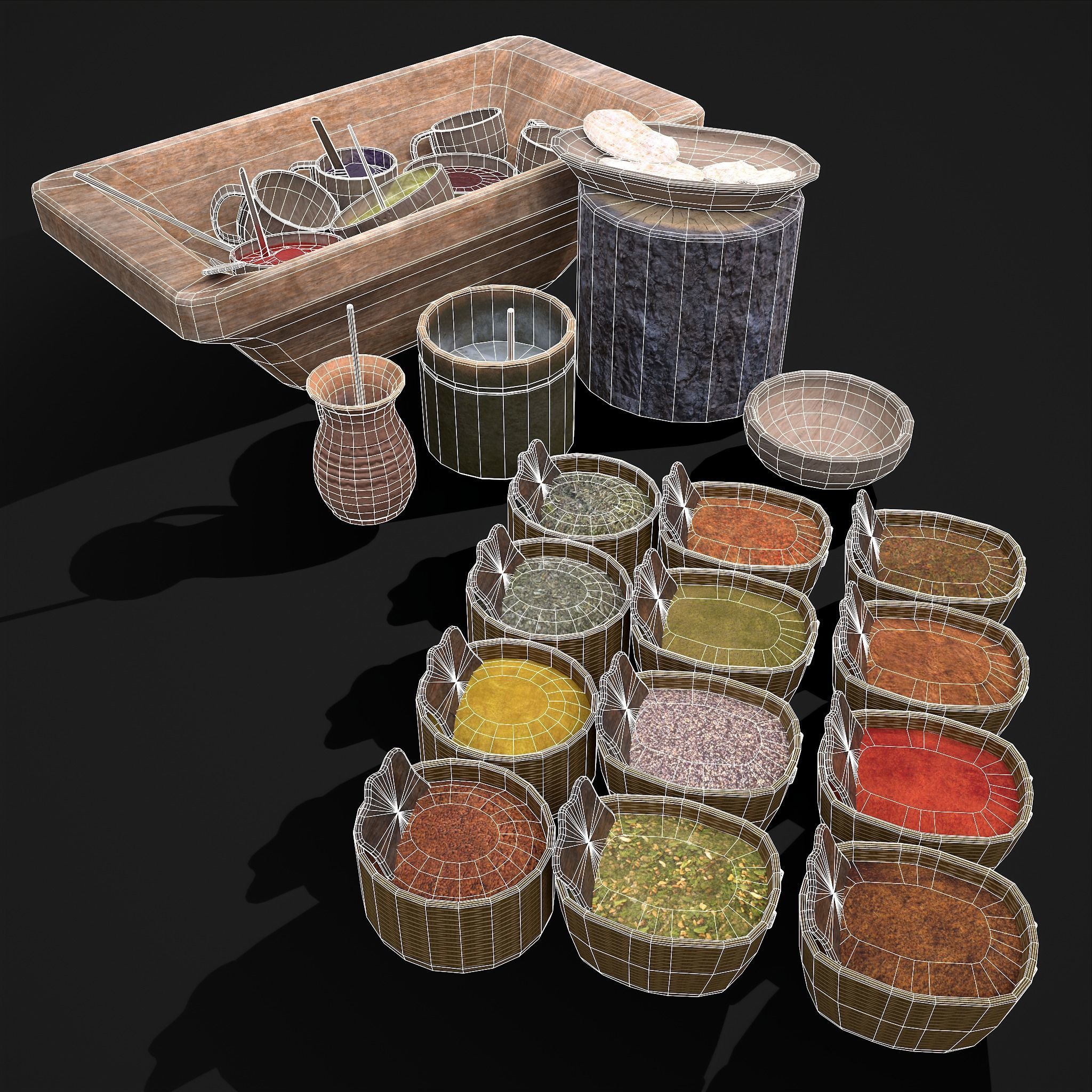 Medieval Exterior Decor 3D Model Collection_35