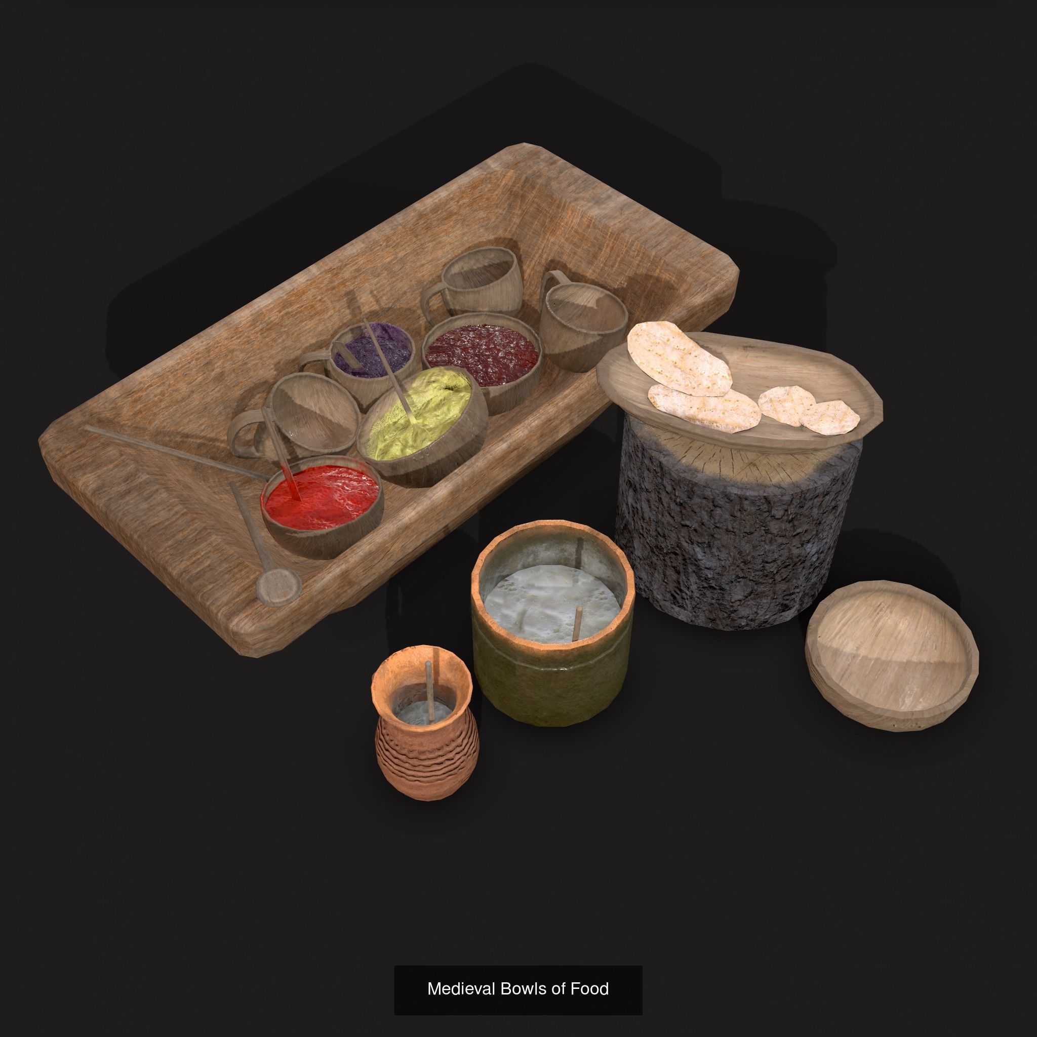 Medieval Exterior Decor 3D Model Collection_13