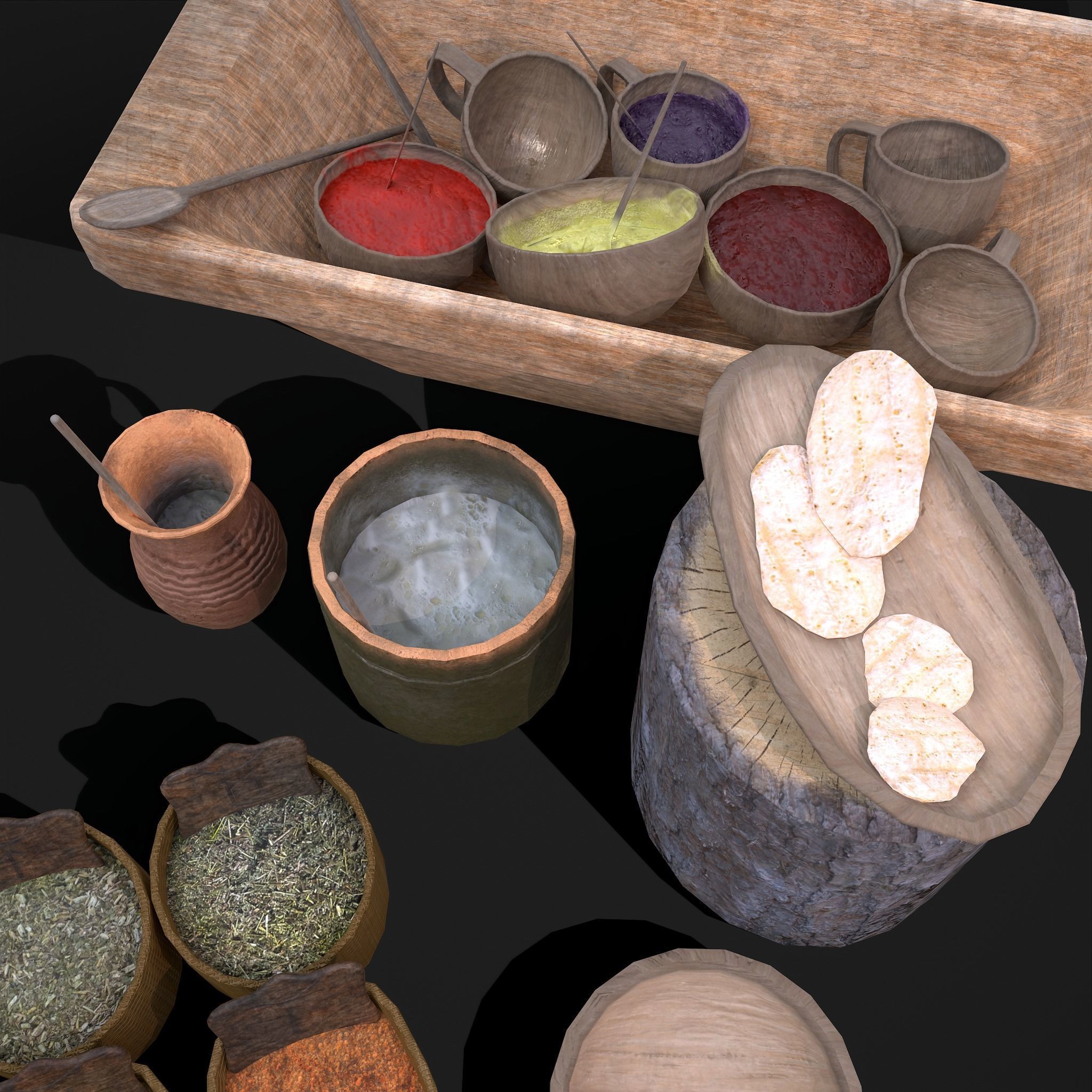 Medieval Exterior Decor 3D Model Collection_32