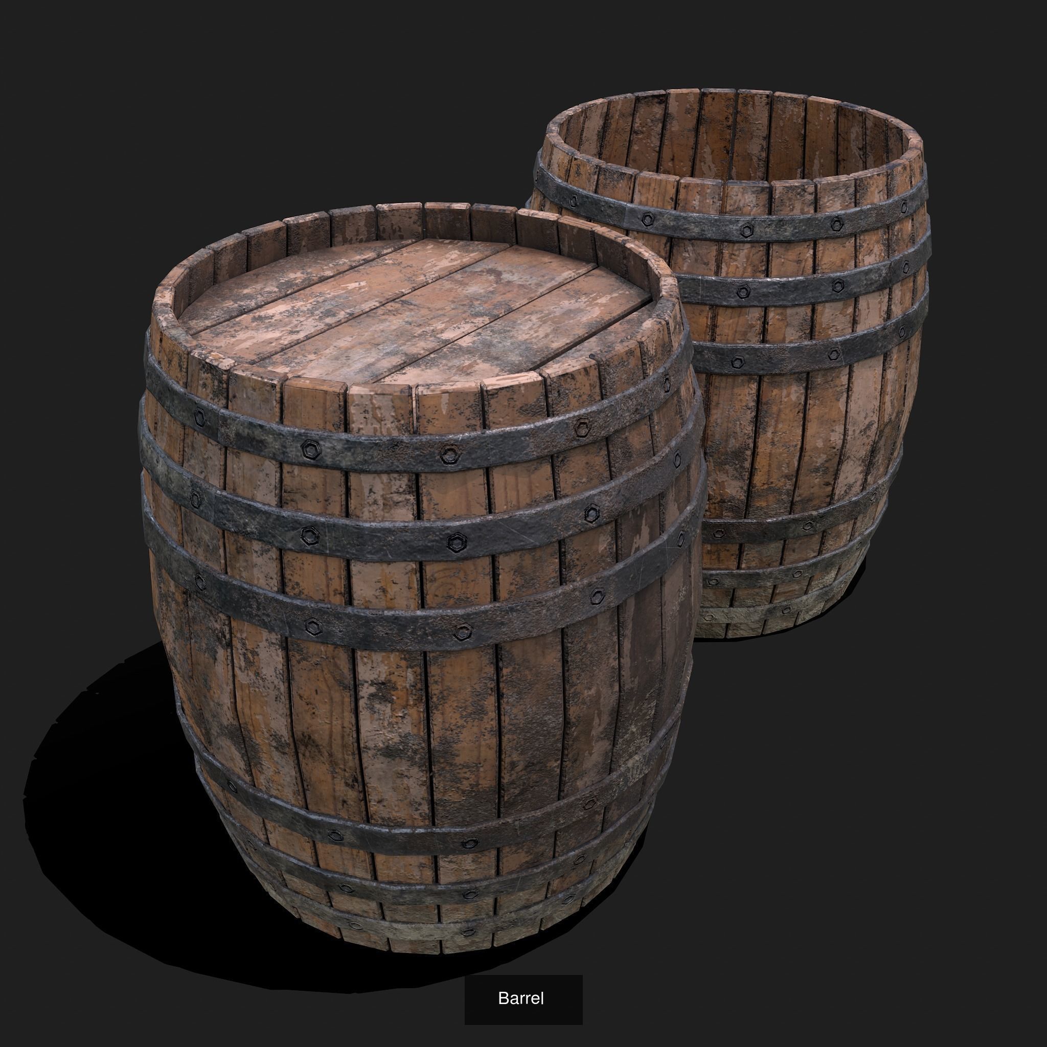 Medieval Exterior Decor 3D Model Collection_16