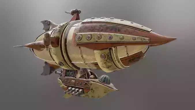SteamPunk VincySky Aircraft
