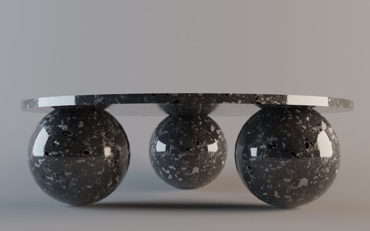 table marble coffee Free 3D model_2