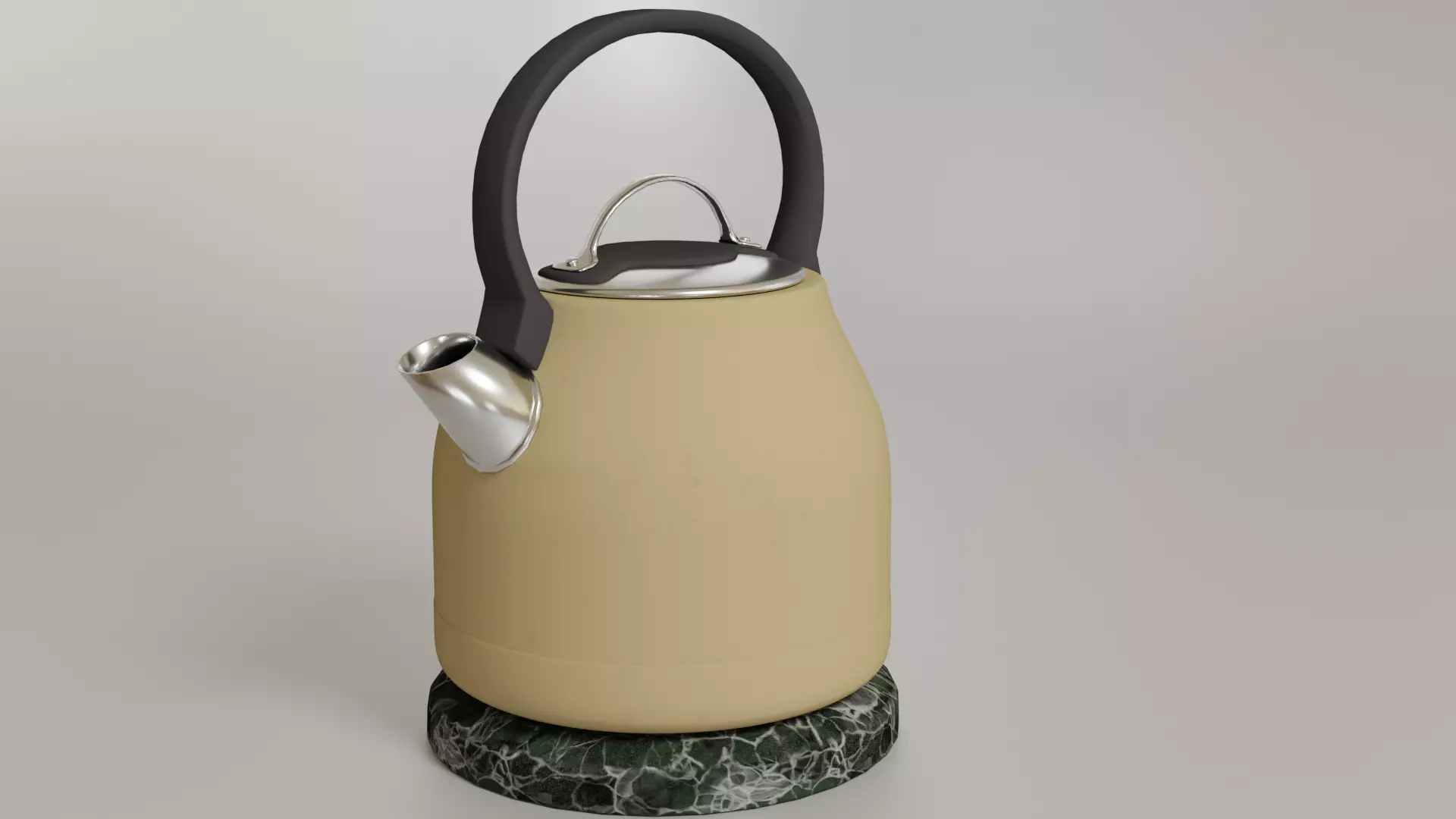 teapot on base 3D model_0