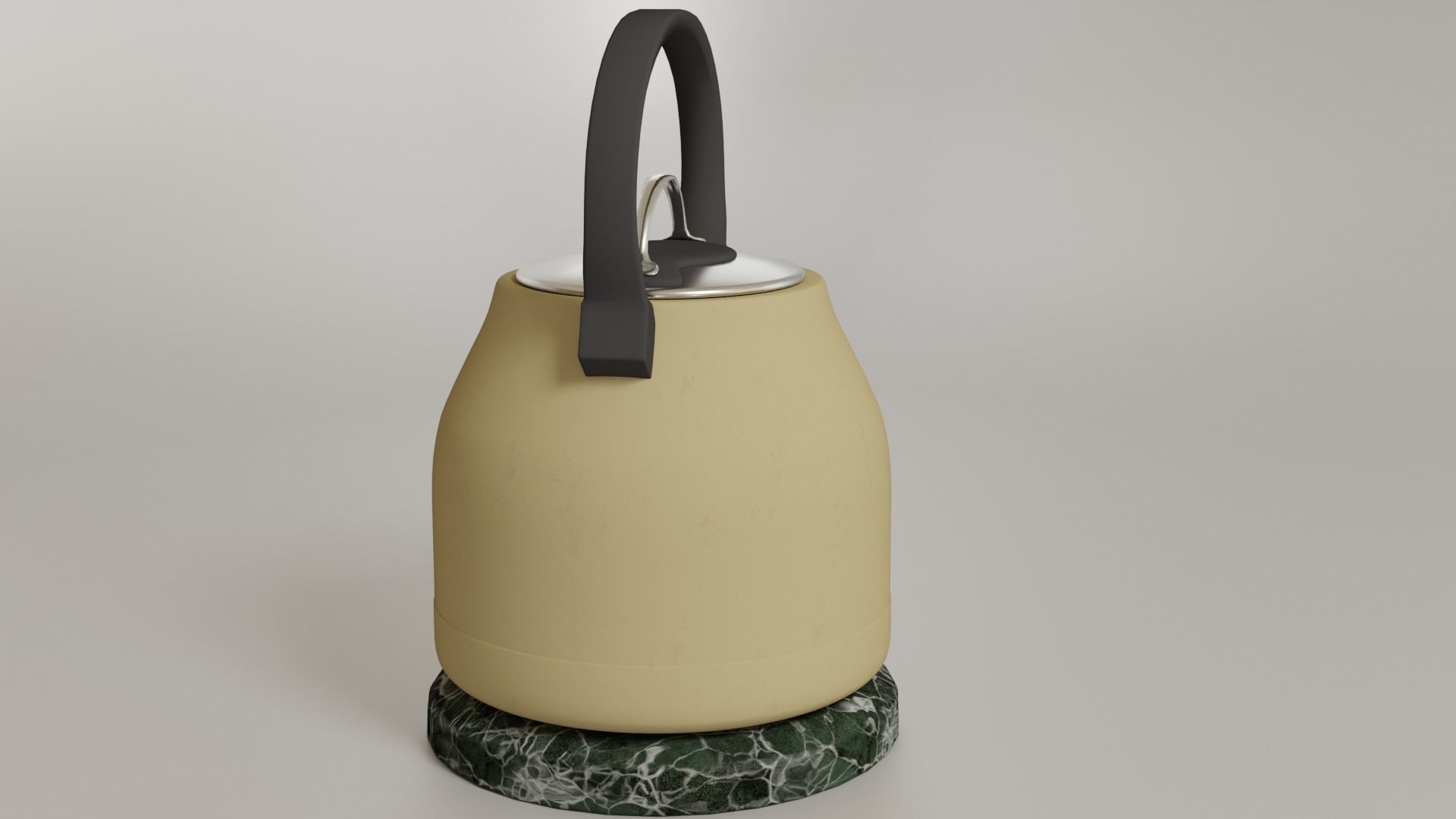 teapot on base 3D model_2