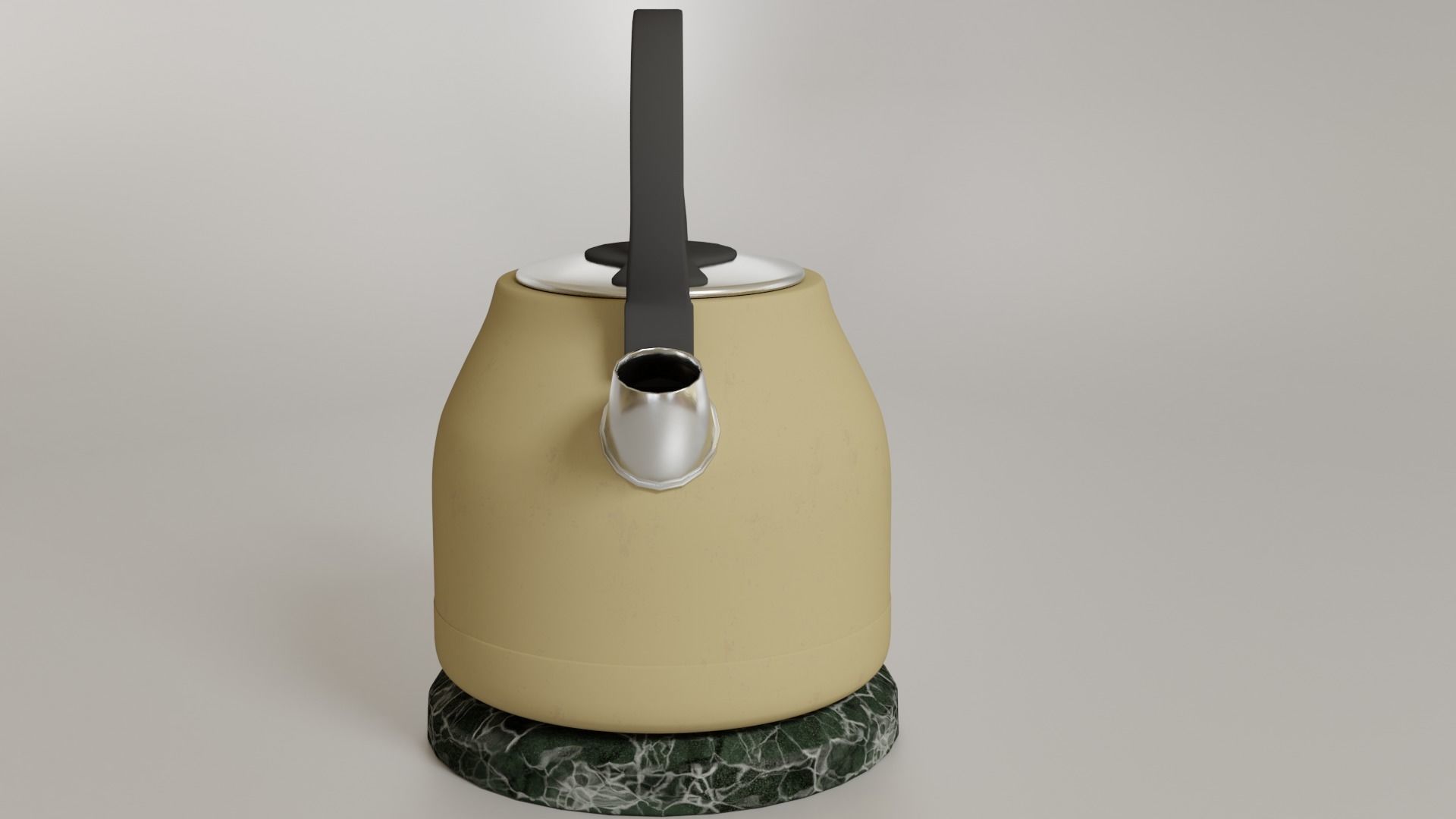 teapot on base 3D model_4