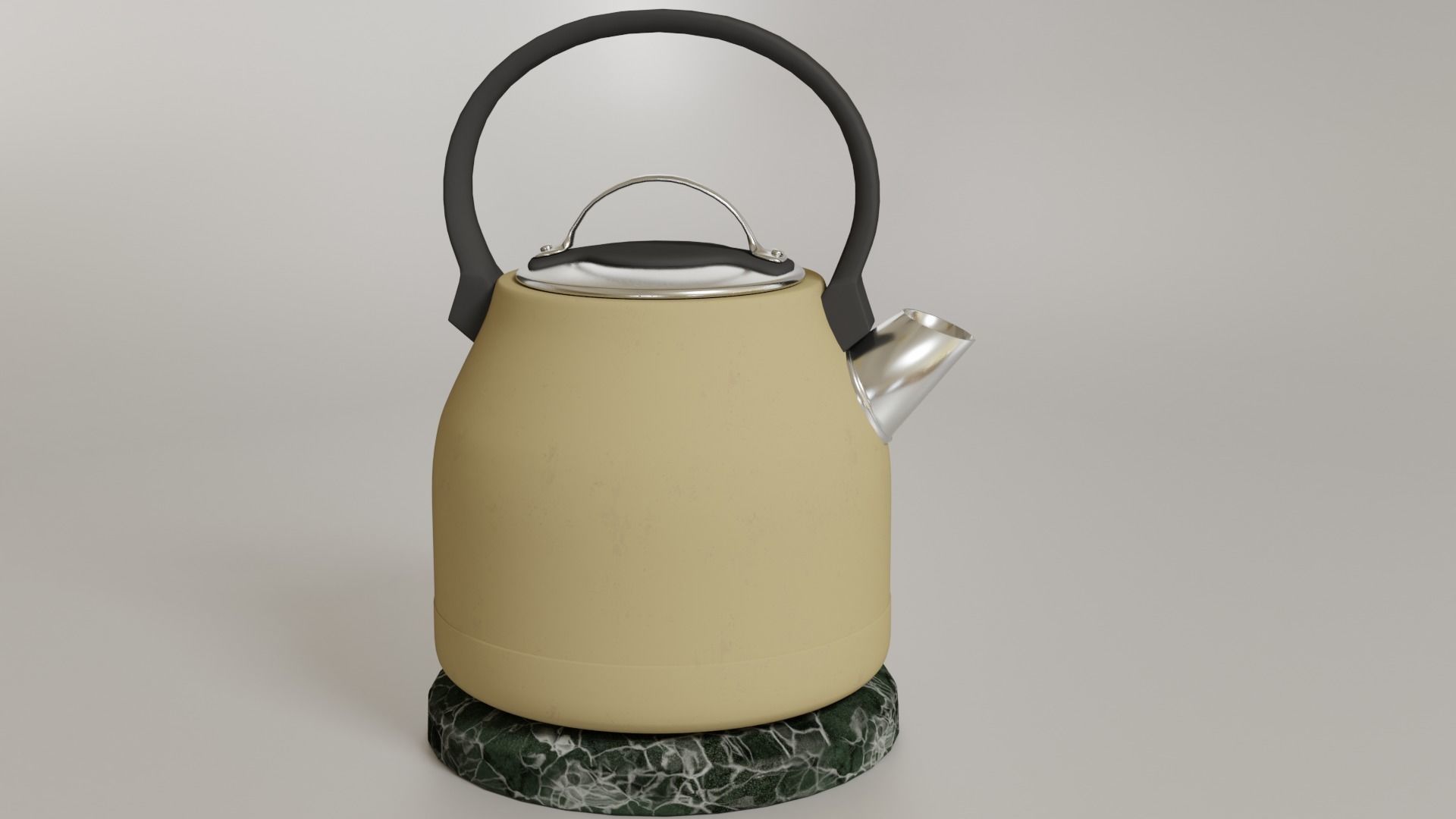 teapot on base 3D model_1
