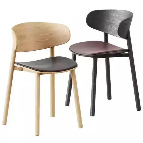 Font Wooden Chair Seat Upholstered by Wiesner-Hager