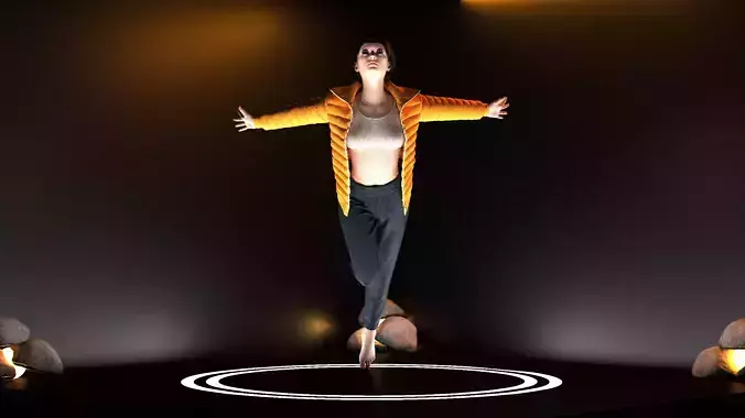 Puffer Jacket with Jogger-outfit