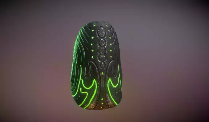Alien Rock Glowing and Non Glowing FREE DOWNLOAD - GAME READY Free low-poly 3D model